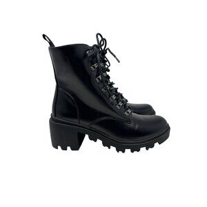 JustFab Letty Lace-Up Combat Boot Size 9